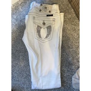 White Boot Jean Miss Me